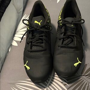 Puma Black with Bright Green Accents Shoes